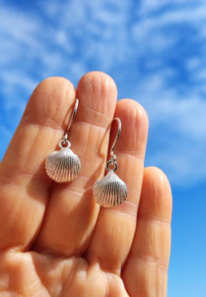 Muschelhälften Ohrhänger