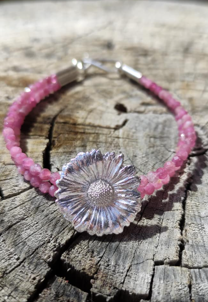 Gänseblümchen Armband mit Turmalin
