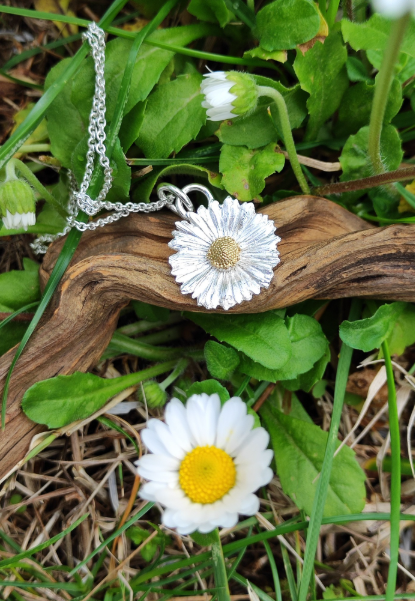 Gänseblümchen Anhänger mit großer Öse