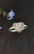 Vergissmeinnicht Herz Ring