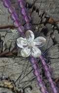 Fliederblüten Armband mit Amethyst