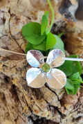 Glücks Klee Anhänger mit Peridot