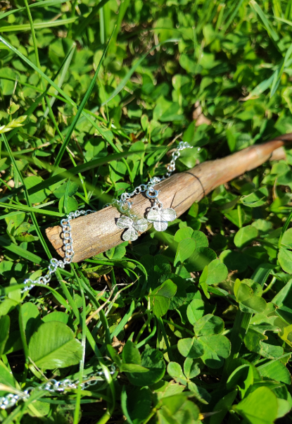 Mini Klee Anhänger mit Karabiner