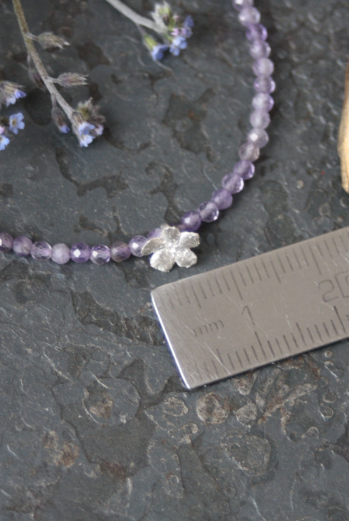 Vergissmeinnicht Armband mit Amethyst
