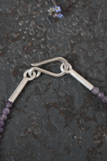 Vergissmeinnicht Armband mit Amethyst