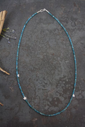 Vergissmeinnicht Collier mit Apatit