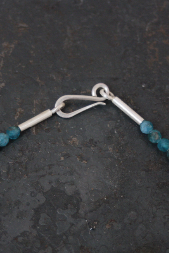 Vergissmeinnicht Collier mit Apatit
