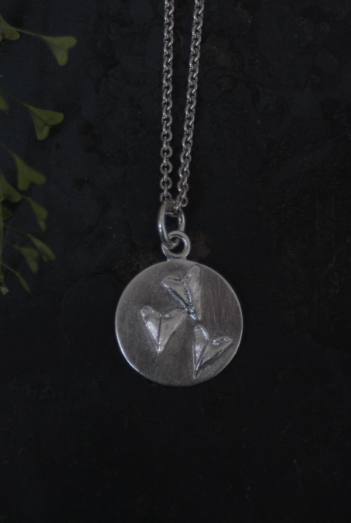 Großer Talisman Anhänger mit Hirtentäschelkraut