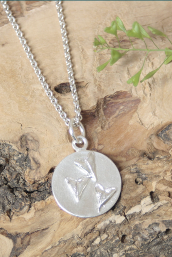 Großer Talisman Anhänger mit Hirtentäschelkraut