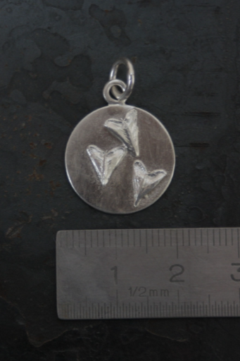 Großer Talisman Anhänger mit Hirtentäschelkraut