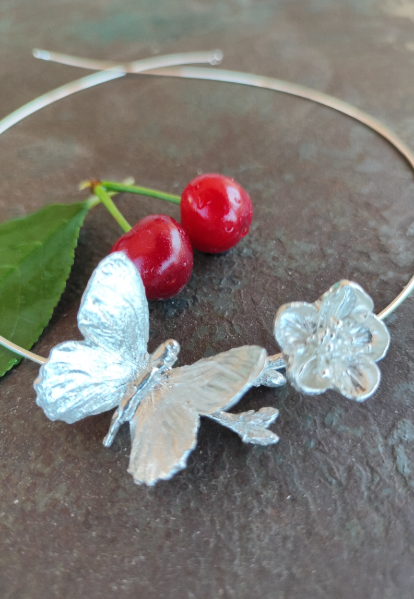 Kirschblüten, Schmetterling Anhänger