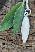 Salbei Blatt Anhänger