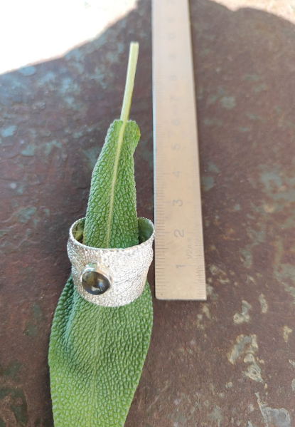 Salbei Ring mit Labradorit