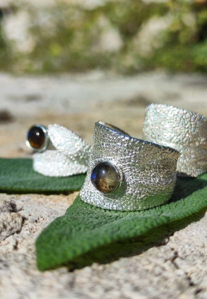 Salbei Ring mit Labradorit