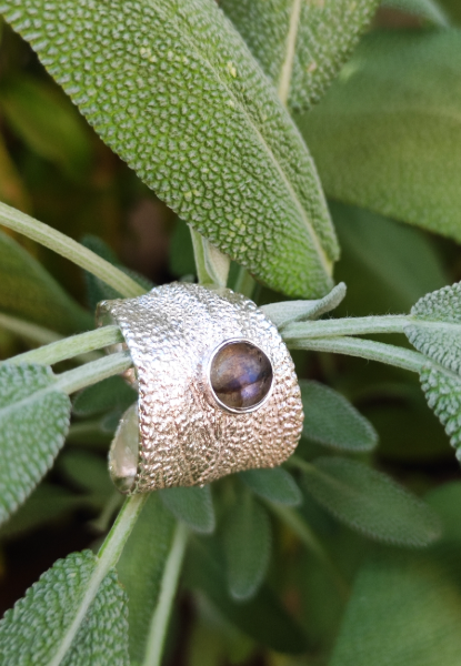 Salbei Ring mit Labradorit