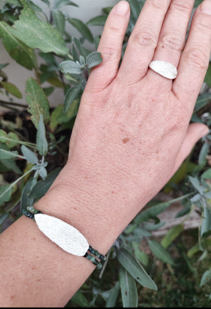 Salbei Armband mit grünem Turmalin