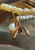 Schneeglöckchen Collier vergoldet