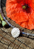 Mohn deckel Kette mit Labradorit