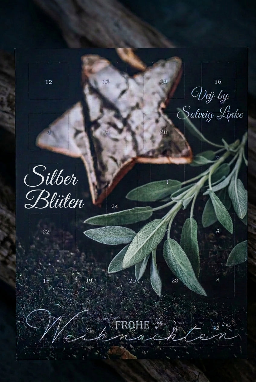Veij Adventskalender Silber Blüten