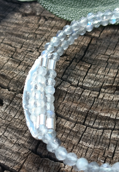 Salbei Armband mit Labradorit